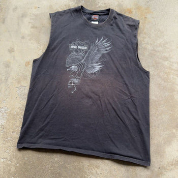 2000S HARLEY DAVIDSON FADED NEW YORK CITY EAGLE TANK