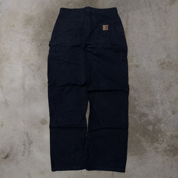 2000s CARHARTT BLACK RIPSTOP UTILITY CARPENTER PANTS