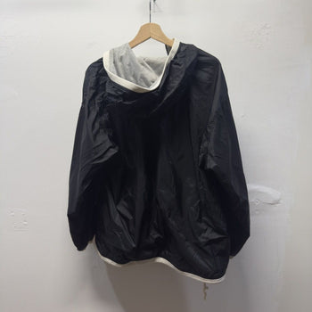 Vintage 2000s Nike Reversible Black Nylon Cotton Windbreaker Jacket