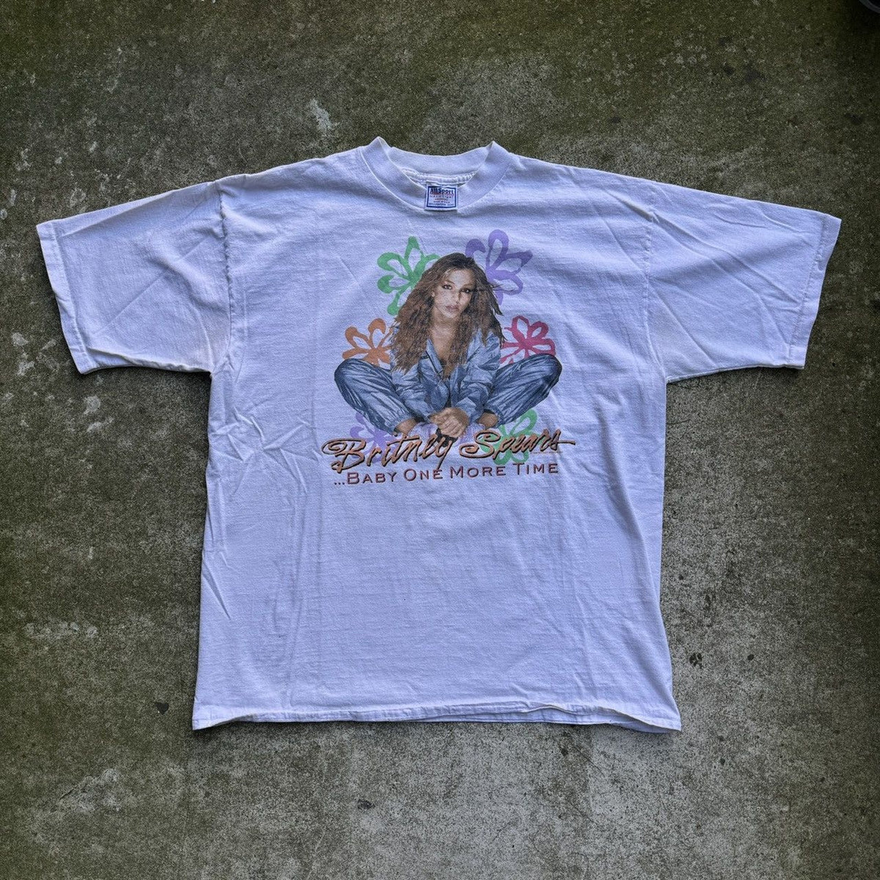 1990s Y2K BRITNEY SPEARS BABY ONE MORE TIME TEE