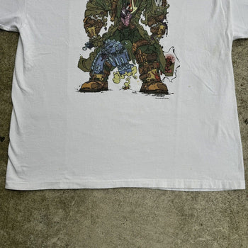 1990s KEITH GIFFEN TRENCHER GRAPHITTI COMICS ART TEE