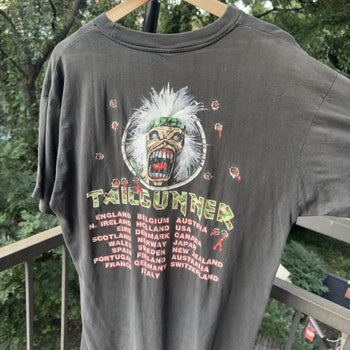 1990 Iron Maiden Tailgunner Europe Faded Tour Tee