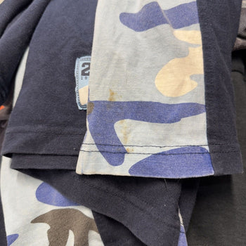 Vintage 2000s Faded Blue Camo New York Longsleeve Jersey Shirt