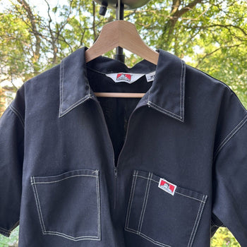2000s Ben Davis Zip Up Garage Work Shirt