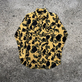 1980s Kmart Moleskin Duck Camo Heavy Cotton Shirt