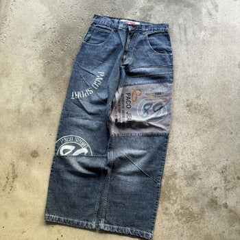 1990S/2000S Y2K PACO JEANS BAGGY DENIM SKATER JEANS