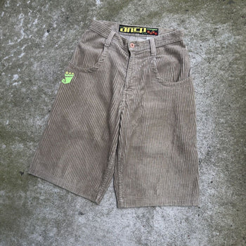 1990s JNCO 2031 STINGER CORDUROY SHORTS TAN