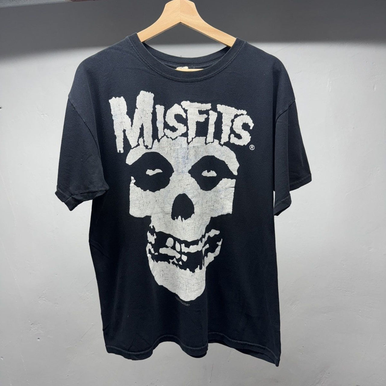2002 Faded Misfits Crimson Skull Tee