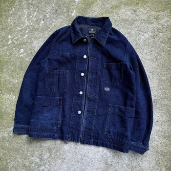 SNOW PEAK INDIGO DENIM OKAYAMA OX WORK JACKET CHORE COAT