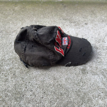 2000s Thrashed Faded Distressed London Grunge Hat
