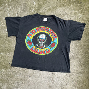 1990s GRATEFUL DEAD FADED SKULL TEE