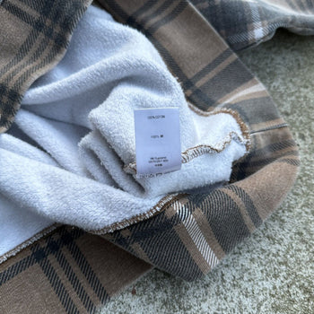 SUPREME SS21 BROWN PLAID CREWNECK