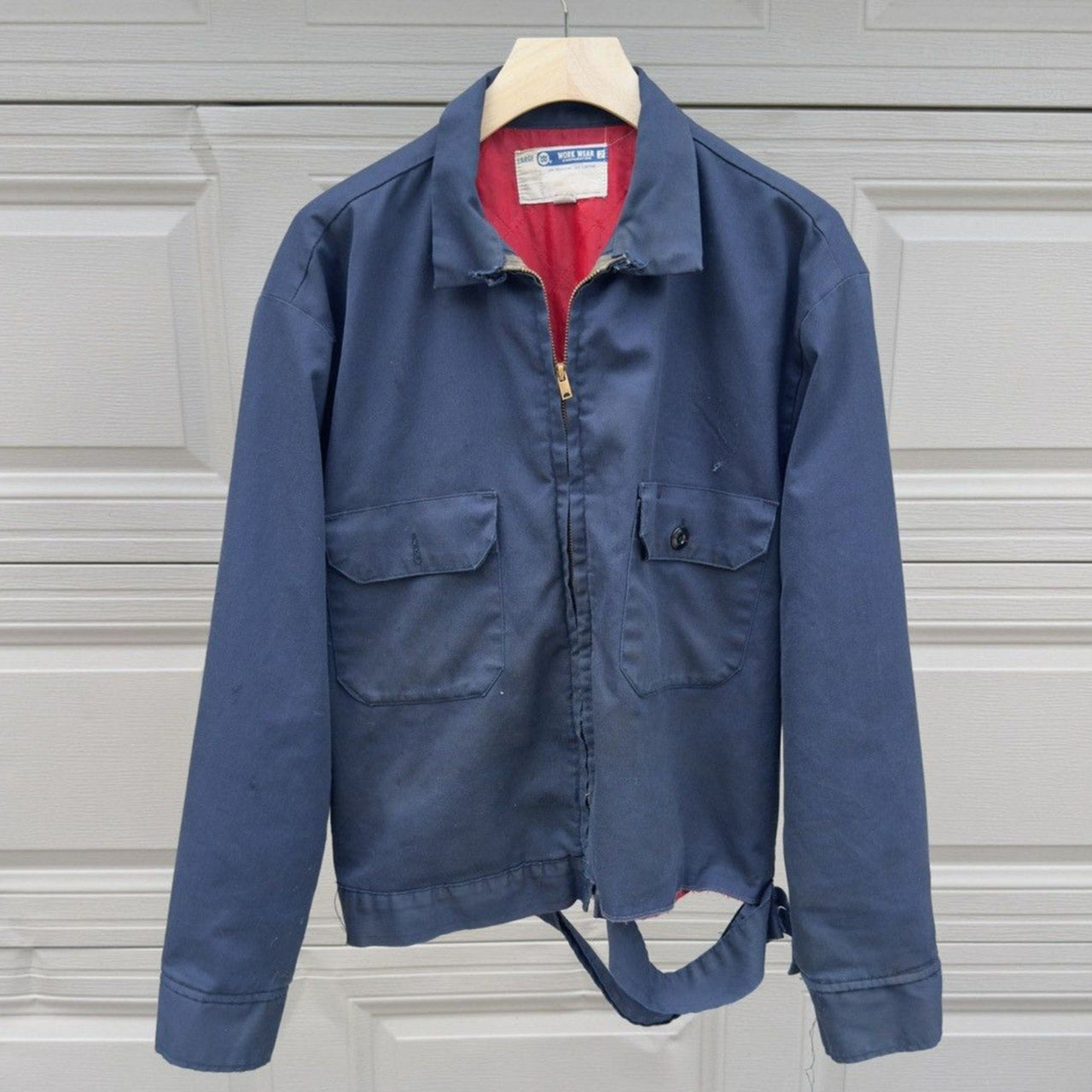 1980s Thrashed Faded Distressed Union Made Work Jacket