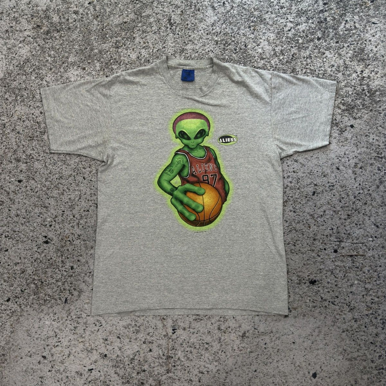 1990s Dennis Rodman Alien Skate Tee