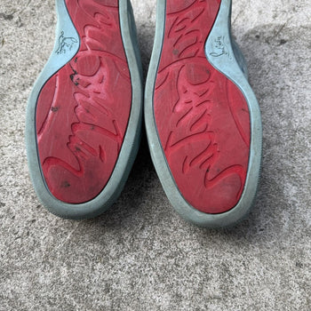 Christian Louboutin Baby Blue Louis Junior Spike Low Top