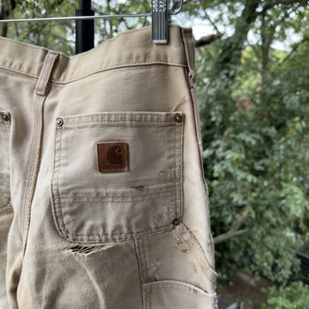 2000s Carhartt Thrashed Faded Distressed Double Knee Pants