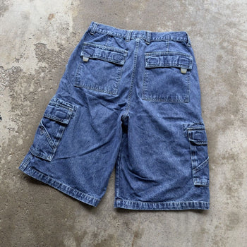 2000S UTILITY BAGGY CARGO DENIM SKATER JEAN SHORTS JORTS