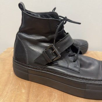 Ann Demeulemeester Raven Strap Buckle Shoes