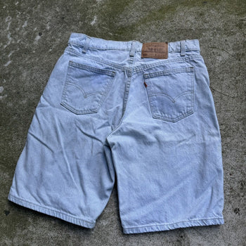 VINTAGE 90s LEVI'S 550 ORANGE TAB DENIM JEAN SHORTS JORTS