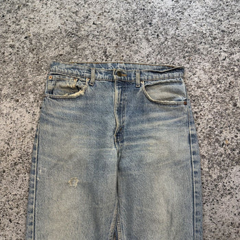 Vaqueros Levi's 505 Thrashed Faded de la década de 1980