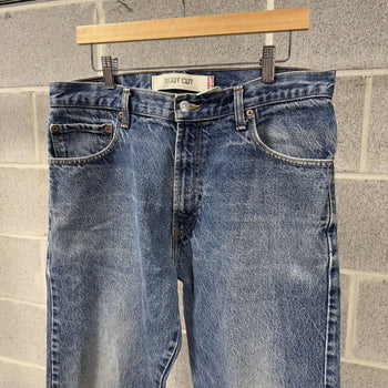 2000s Levi's 517 Thrashed Faded Distressed Flare Jeans
