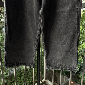 1990s Y2K Faded Black Tommy Jeans Wide Leg Carpenter Jeans