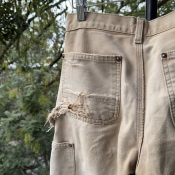 2000s Carhartt Thrashed Faded Distressed Double Knee Pants