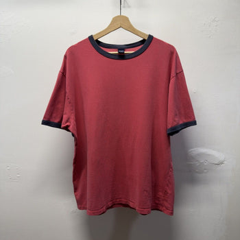 Vintage 2000s Gap Faded Red Blank Ringer Tee