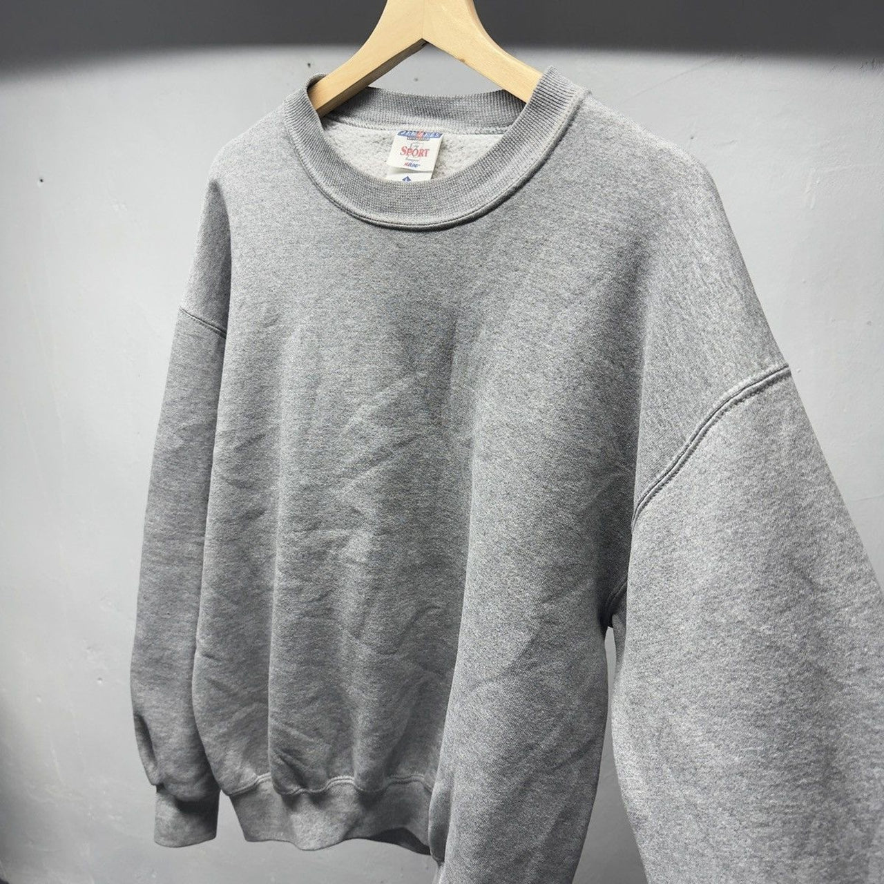 2000s Faded Grey Blank Sweatshirt