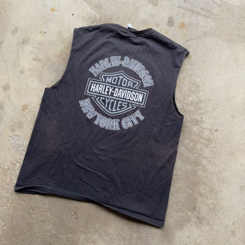 2000S HARLEY DAVIDSON FADED NEW YORK CITY EAGLE TANK