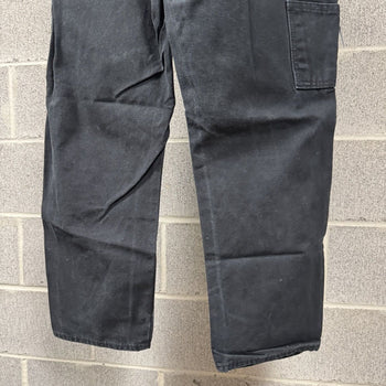 1990s Dickies Black Canvas Carpenter Work Pants