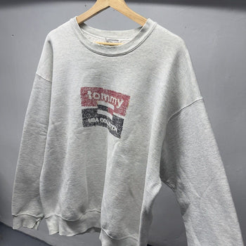1990s Thrashed Faded Distressed Tommy Sweatshirt