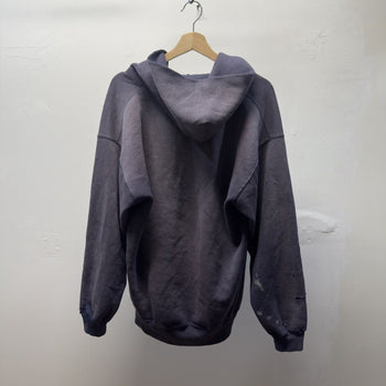 Vintage 1990s Made in USA Faded Distressed Zip Up Hoodie