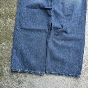 2000s Y2K BAGGY BULLHEAD DENIM WIDE LEG SKATER JEANS