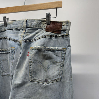Vintage 2007 Levi’s 501 Limited Edition Faded Studded Jeans