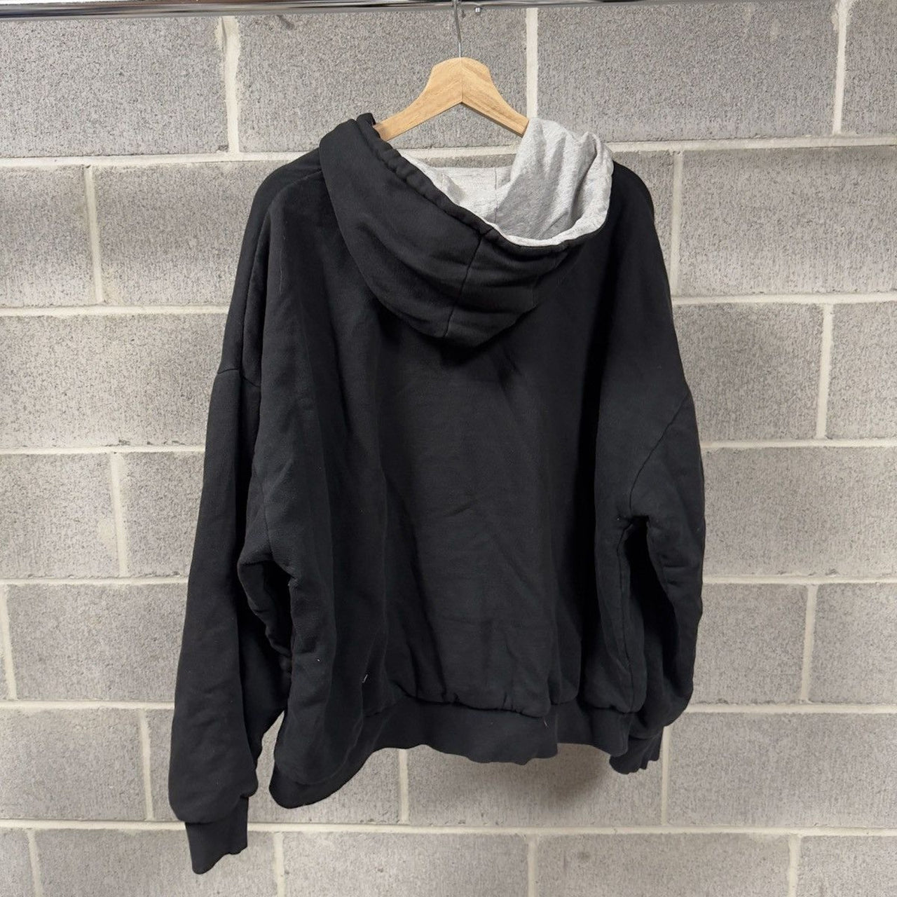 2000s Thrashed Faded Dickies Thermal Lined Zip Hoodie