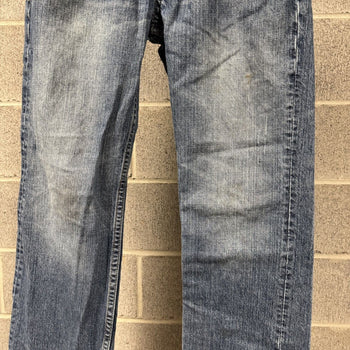 2000s Y2K Baggy Embroidered Faded Jeans