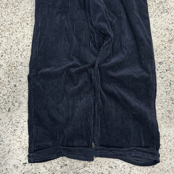 1990S INTERSTATE BAGGY WIDE LEG NAVY CORDUROY SKATER PANTS