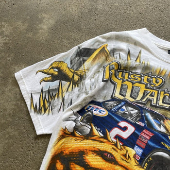 1990s NASCAR RUSTY WALLACE TRACK SLAYER TEE