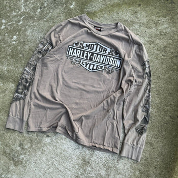 HARLEY DAVIDSON PLAYA DEL CARMEN MEXICO SKULLS LONGSLEEVE