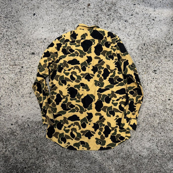 1980s Kmart Moleskin Duck Camo Heavy Cotton Shirt