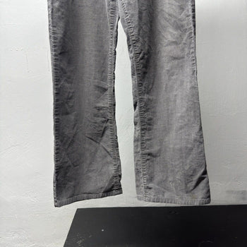 2000s Low Rise Thrashed Faded Distressed Corduroy Pants