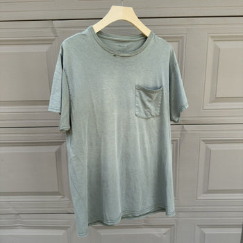 2000s Faded Green Thrashed Distressed Tee