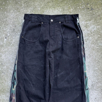 2000S Y2K PACHINNO BAGGY DENIM SKATER ZIP JEANS