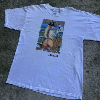 2000s SAVE A HORSE RIDE A COWGIRL TEE SHIRT