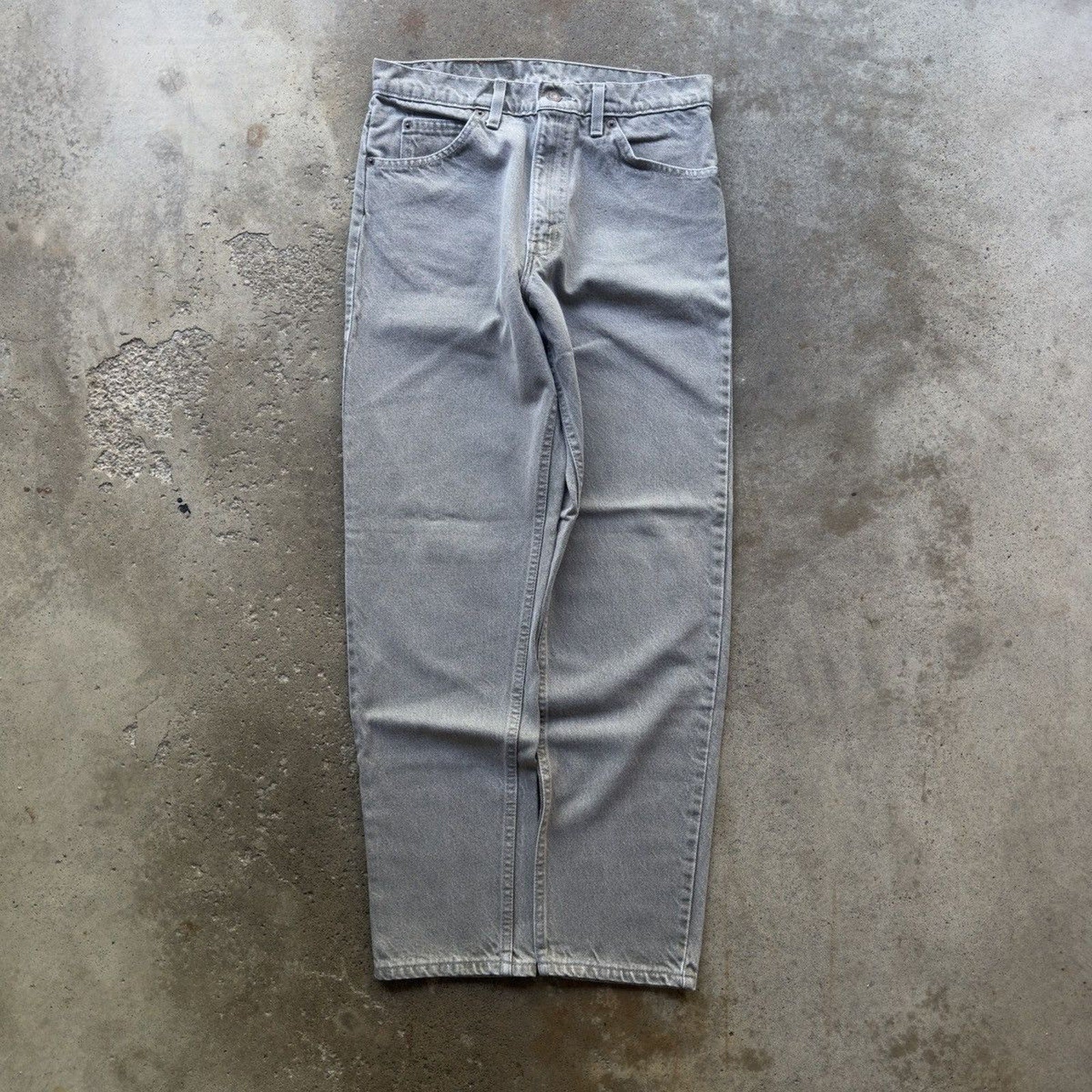Vintage 1990s Levi's 550 Made in USA Orange Tab Jeans