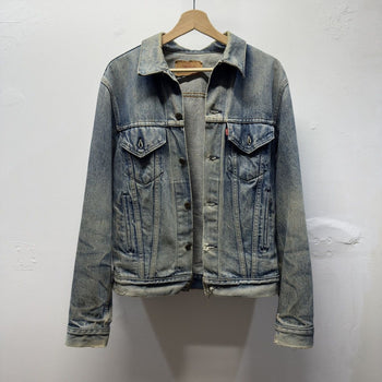 Vintage 1980s Levi's Faded Distressed Denim Trucker Jacket