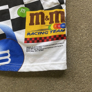 1990s NASCAR M&M'S ERNIE IRVAN ALL OVER PRINT TEE