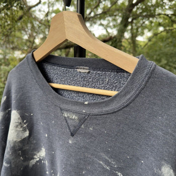 1990s Russell Athletic Faded Paint Splatter Sweatshirt