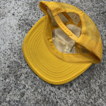 1970s Levi's Yellow Logo White Tab Trucker Hat